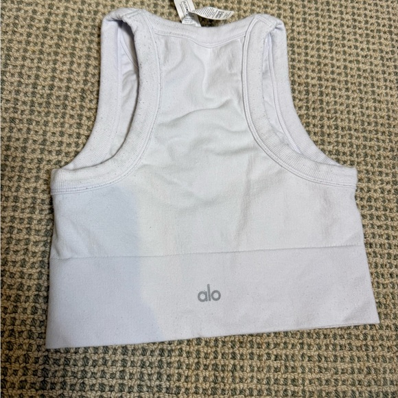 Alo Yoga Seamless Delight Bra Top – White – Size Medium - Picture 8 of 11